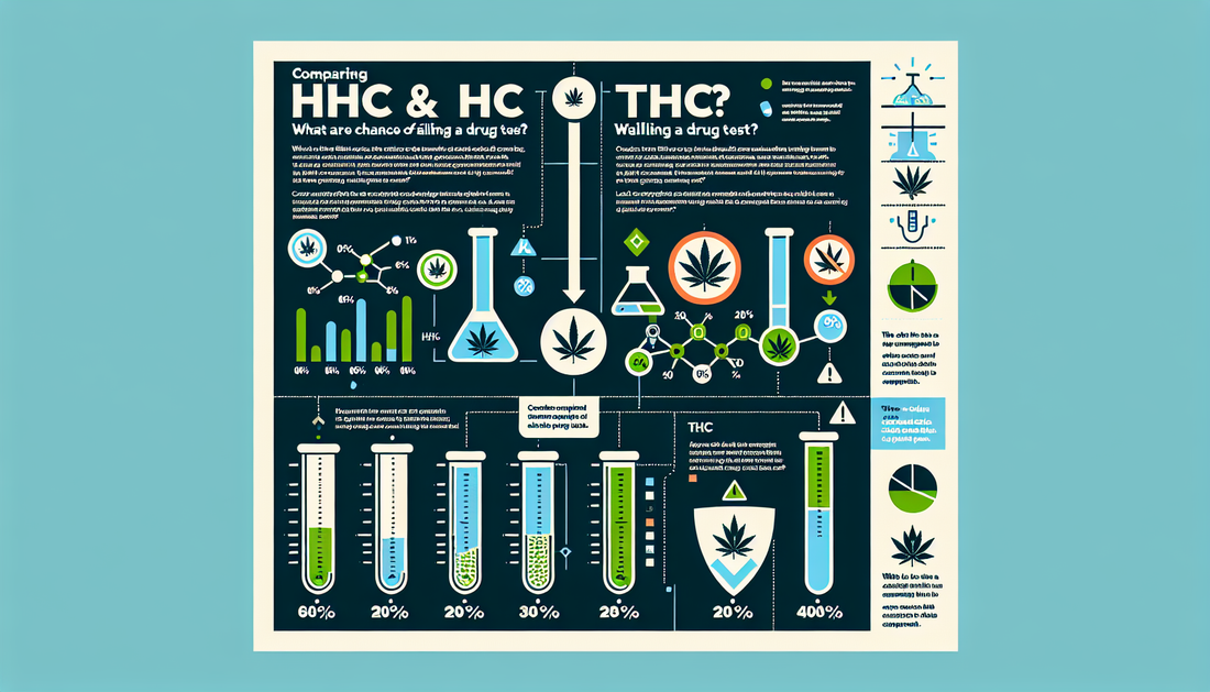 Изображение на инфографика, сравняваща HHC и THC, с продукти на Hempxhub България и алтернативни канабиноидни продукти като HHC-O и THC-P.