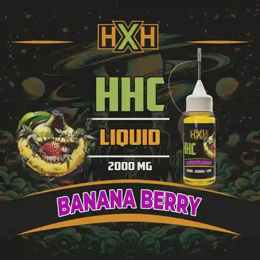 HHC Вейп Течност 2000mg Banana Berry